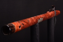 Salmon Gum Burl Native American Flute, Minor, Mid F#-4, #G10I